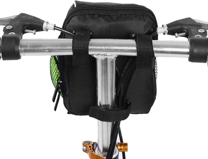 woobles Multifunctional Bike Frame Bag, Stylish Quick Release Bicycle Cycling Front Tube Handlebar Bag Pouch Black - Image 4